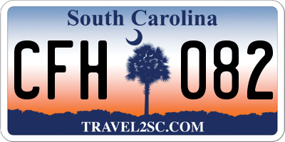 SC license plate CFH082
