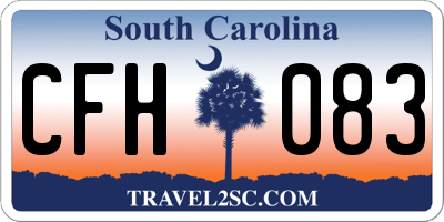SC license plate CFH083