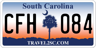 SC license plate CFH084