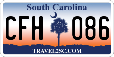 SC license plate CFH086