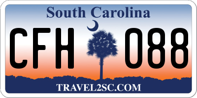 SC license plate CFH088