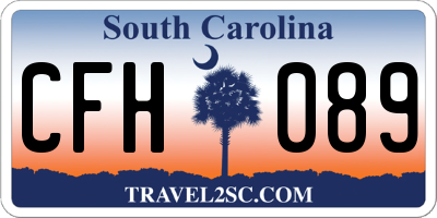 SC license plate CFH089