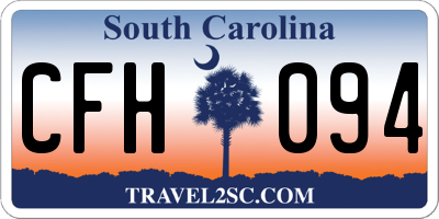 SC license plate CFH094