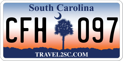 SC license plate CFH097