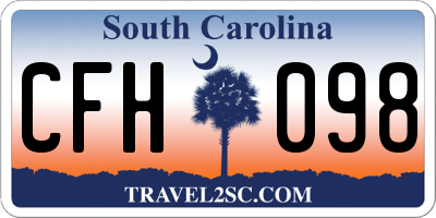 SC license plate CFH098