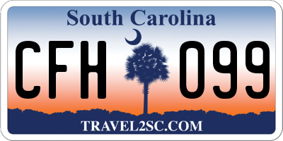 SC license plate CFH099