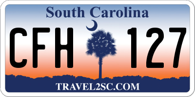 SC license plate CFH127