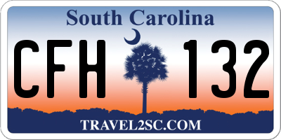 SC license plate CFH132