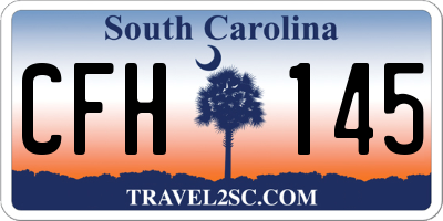 SC license plate CFH145