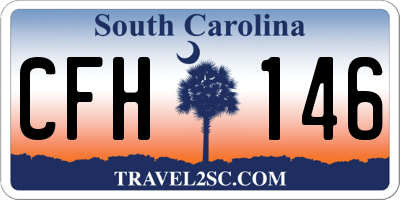 SC license plate CFH146