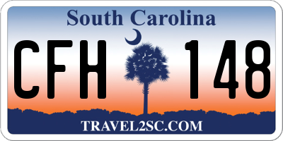 SC license plate CFH148