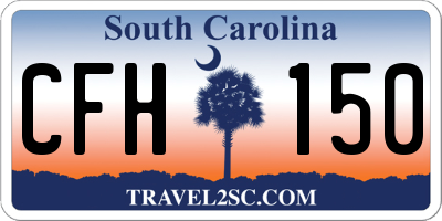 SC license plate CFH150