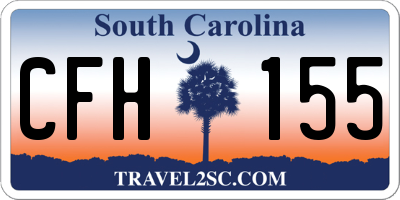 SC license plate CFH155