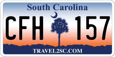 SC license plate CFH157