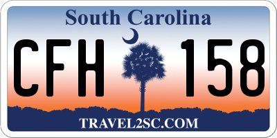 SC license plate CFH158