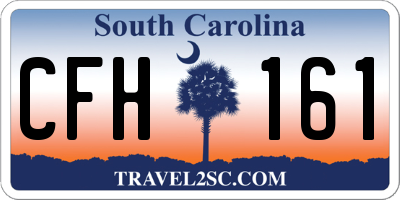 SC license plate CFH161