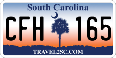 SC license plate CFH165