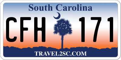 SC license plate CFH171