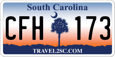 SC license plate CFH173
