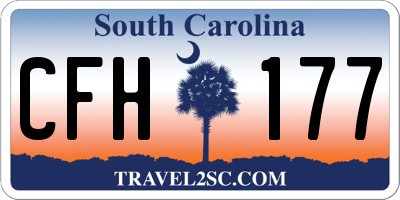 SC license plate CFH177