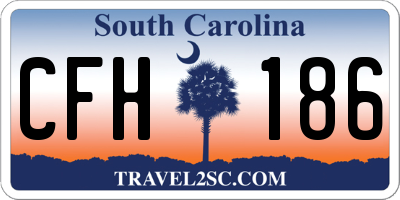 SC license plate CFH186