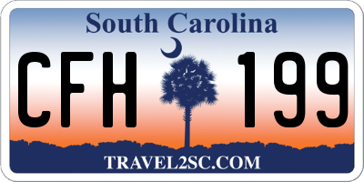 SC license plate CFH199
