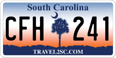 SC license plate CFH241