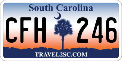 SC license plate CFH246