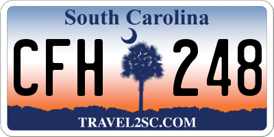 SC license plate CFH248