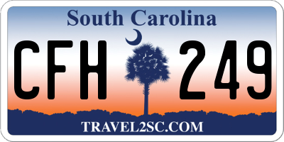SC license plate CFH249