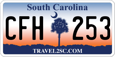 SC license plate CFH253