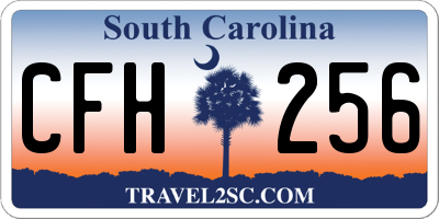 SC license plate CFH256