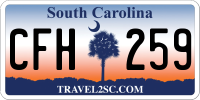 SC license plate CFH259