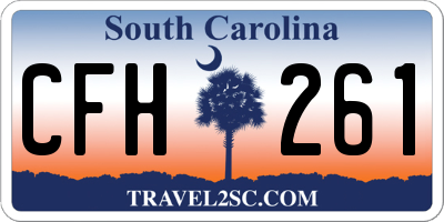 SC license plate CFH261