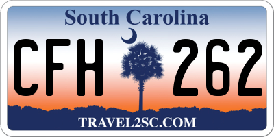 SC license plate CFH262