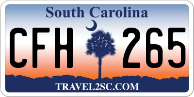 SC license plate CFH265
