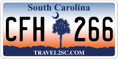 SC license plate CFH266