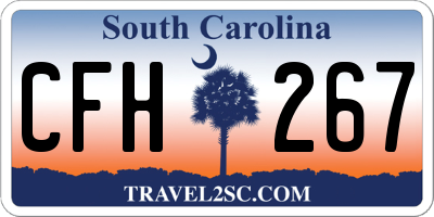 SC license plate CFH267