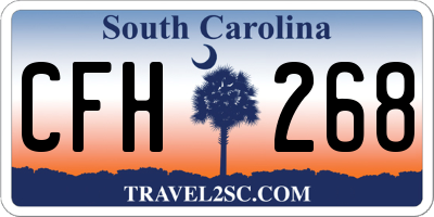 SC license plate CFH268