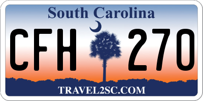SC license plate CFH270