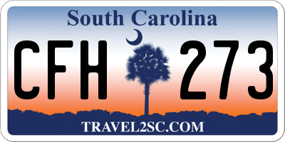 SC license plate CFH273
