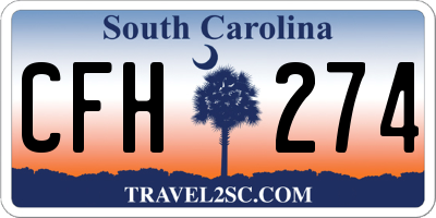 SC license plate CFH274