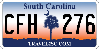 SC license plate CFH276