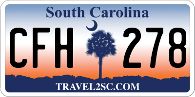 SC license plate CFH278