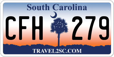 SC license plate CFH279