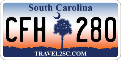 SC license plate CFH280