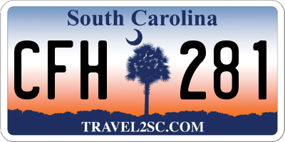 SC license plate CFH281