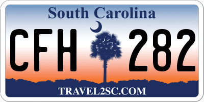 SC license plate CFH282