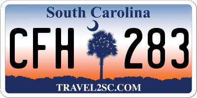 SC license plate CFH283
