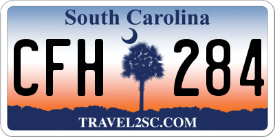 SC license plate CFH284